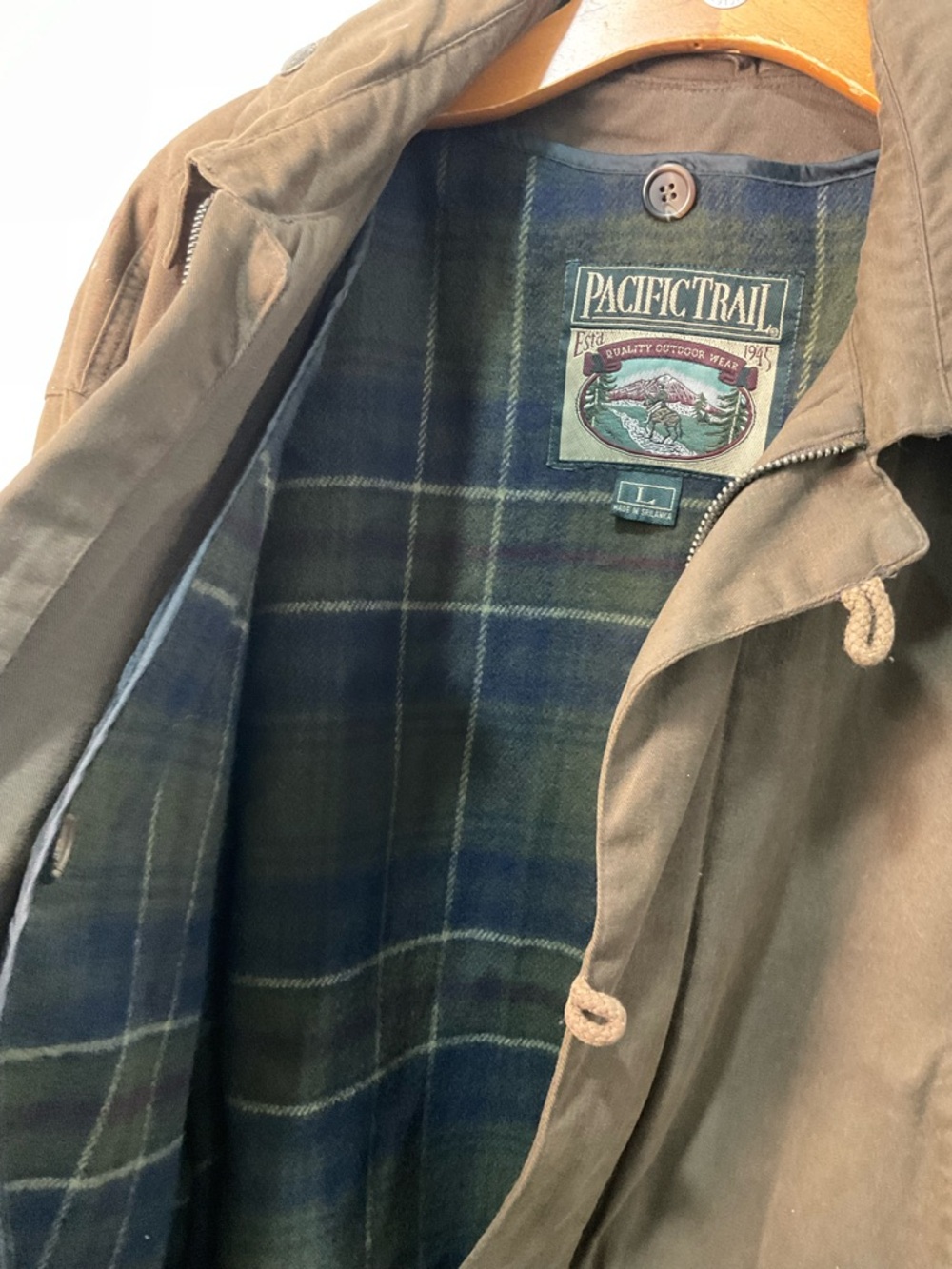 Pacific Trail Olive Brown Hooded Field Jacket - Picture 4 of 7